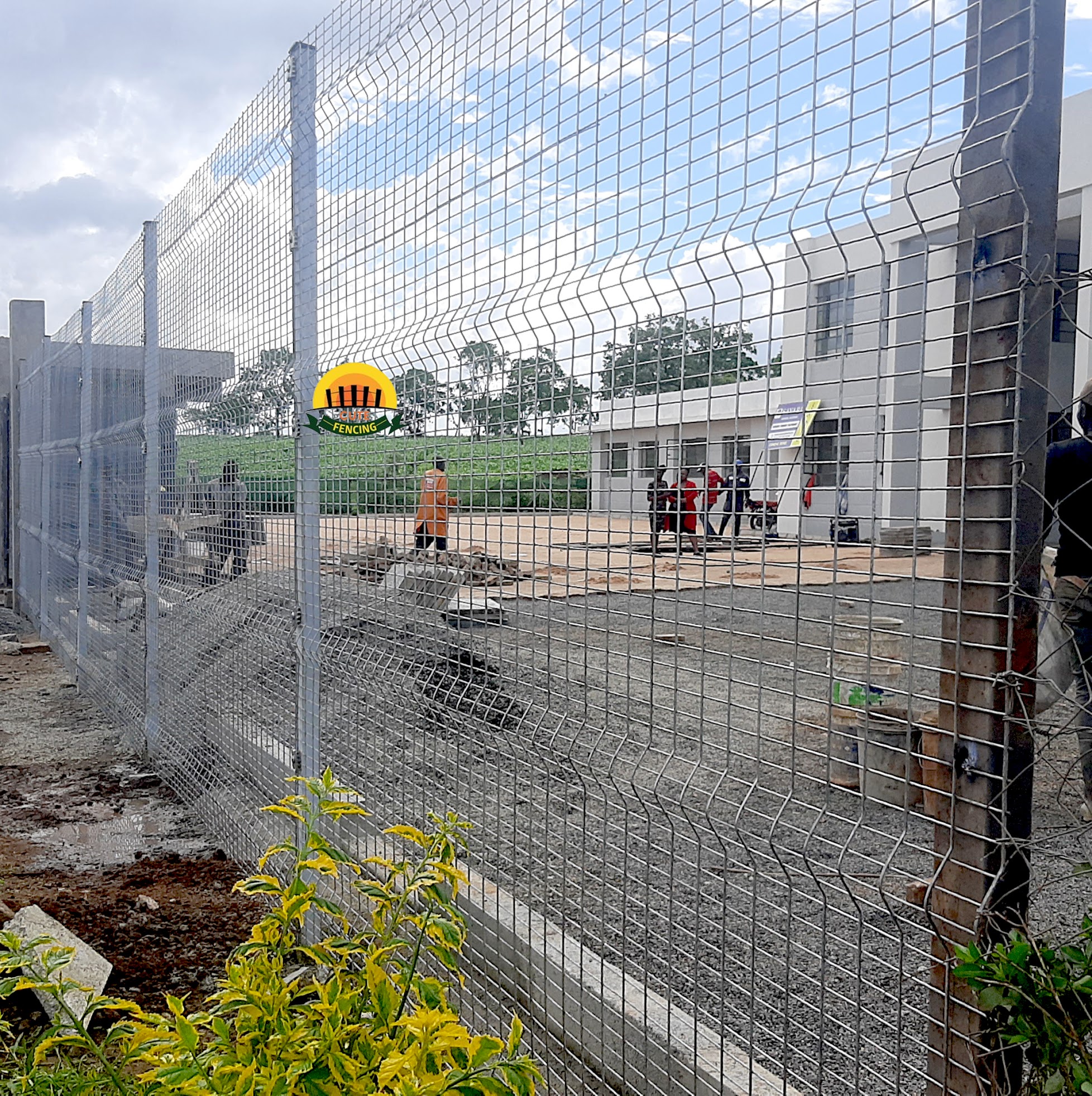 Galvanized Clear View Anti-Climb Fence