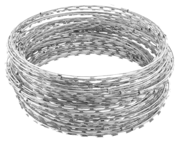 Razor Wire Coil (8m Length, 450mm Diameter)